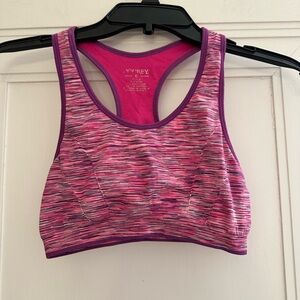 Jockey Multicolor Pink and Purple Heathered Sports Bra - Size S